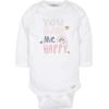 imageGerber Baby Girls 6Pack LongSleeve Onesies BodysuitsBear Pink