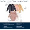 imageGerber Baby Girls 6Pack LongSleeve Onesies BodysuitsHorses