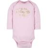 imageGerber Baby Girls 6Pack LongSleeve Onesies BodysuitsPrincess Pink