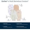 imageGerber Baby Girls MultiPack Sleeveless Onesies BodysuitGreen Foral