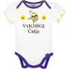 imageGerber Baby Girls NFL Team 3 Pack Short Sleeve Onesie BodysuitTeam Color