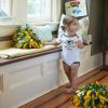 imageGerber Baby Girls NFL Team 3 Pack Short Sleeve Onesie BodysuitTeam Color