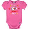 imageGerber Baby Girls NFL Team 3 Pack Short Sleeve Onesie BodysuitTeam Color