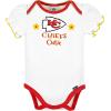 imageGerber Baby Girls NFL Team 3 Pack Short Sleeve Onesie BodysuitTeam Color