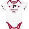 imageGerber Baby Girls NFL Team 3 Pack Short Sleeve Onesie BodysuitTeam Color