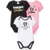 imageGerber Baby Girls NFL Team 3 Pack Short Sleeve Onesie BodysuitTeam Color