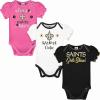 imageGerber Baby Girls NFL Team 3 Pack Short Sleeve Onesie BodysuitTeam Color