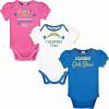 imageGerber Baby Girls NFL Team 3 Pack Short Sleeve Onesie BodysuitTeam Color