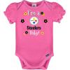 imageGerber Baby Girls NFL Team 3 Pack Short Sleeve Onesie BodysuitTeam Color