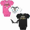 imageGerber Baby Girls NFL Team 3 Pack Short Sleeve Onesie BodysuitTeam Color