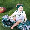 imageGerber Baby Girls NFL Team 3 Pack Short Sleeve Onesie BodysuitTeam Color