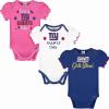 imageGerber Baby Girls NFL Team 3 Pack Short Sleeve Onesie BodysuitTeam Color