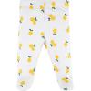 imageGerber Baby Newborn Hospital Pointelle Outfit Shirt Footed Pant and CapWhite Lemons