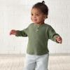 imageGerber Baby and Toddler Boys Henley SweaterGreen