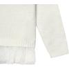 imageGerber Baby and Toddler Girls Sweater with Tulle TrimWhite