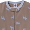 imageGerber BabyBoys 3Pack Snug Fit Footless OnePiece Cotton PajamasMoose  Trees