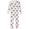imageGerber BabyGirls 3Pack Snug Fit Footless OnePiece Cotton PajamasHearts