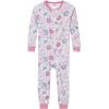 imageGerber BabyGirls 3Pack Snug Fit Footless OnePiece Cotton PajamasWoodland Floral