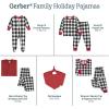 imageGerber Holiday Family Matching PajamasBlackRed Buffalo Check