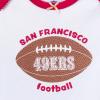 imageGerber NFL Baby Girls 3piece Onesie Bodysuit Pants ampamp Headband Set49ers