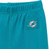 imageGerber NFL Baby Girls 3piece Onesie Bodysuit Pants ampamp Headband SetDolphins
