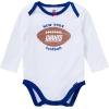 imageGerber NFL Baby Girls 3piece Onesie Bodysuit Pants ampamp Headband SetGiants