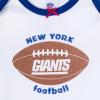 imageGerber NFL Baby Girls 3piece Onesie Bodysuit Pants ampamp Headband SetGiants