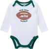 imageGerber NFL Baby Girls 3piece Onesie Bodysuit Pants ampamp Headband SetJets