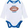 imageGerber NFL Baby Girls 3piece Onesie Bodysuit Pants ampamp Headband SetLions