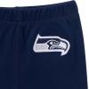 imageGerber NFL Baby Girls 3piece Onesie Bodysuit Pants ampamp Headband SetSeahawks