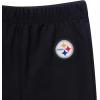 imageGerber NFL Baby Girls 3piece Onesie Bodysuit Pants ampamp Headband SetSteelers