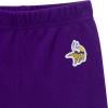 imageGerber NFL Baby Girls 3piece Onesie Bodysuit Pants ampamp Headband SetVikings