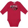imageGerber NFL Unisex Baby Nfl Team 2 Pack Long Sleeve Onesie BodysuitCardinals