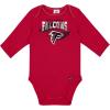 imageGerber NFL Unisex Baby Nfl Team 2 Pack Long Sleeve Onesie BodysuitFalcons