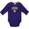 imageGerber NFL Unisex Baby Nfl Team 2 Pack Long Sleeve Onesie BodysuitTeam Color