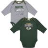 imageGerber NFL Unisex Baby Nfl Team 2 Pack Long Sleeve Onesie BodysuitTeam Color