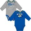 imageGerber NFL Unisex Baby Nfl Team 2 Pack Long Sleeve Onesie BodysuitTeam Color