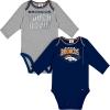 imageGerber NFL Unisex Baby Nfl Team 2 Pack Long Sleeve Onesie BodysuitTeam Color