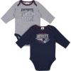 imageGerber NFL Unisex Baby Nfl Team 2 Pack Long Sleeve Onesie BodysuitTeam Color