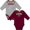 imageGerber NFL Unisex Baby Nfl Team 2 Pack Long Sleeve Onesie BodysuitTeam Color