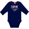 imageGerber NFL Unisex Baby Nfl Team 2 Pack Long Sleeve Onesie BodysuitTeam Color