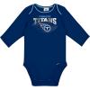 imageGerber NFL Unisex Baby Nfl Team 2 Pack Long Sleeve Onesie BodysuitTeam Color