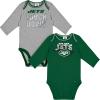 imageGerber NFL Unisex Baby Nfl Team 2 Pack Long Sleeve Onesie BodysuitTeam Color