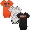 imageGerber NFL Unisex Baby Nfl Team 3 Pack Short Sleeve Onesie BodysuitTeam Color