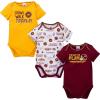 imageGerber NFL Unisex Baby Nfl Team 3 Pack Short Sleeve Onesie BodysuitTeam Color