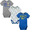 imageGerber NFL Unisex Baby Nfl Team 3 Pack Short Sleeve Onesie BodysuitTeam Color