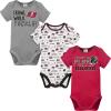 imageGerber NFL Unisex Baby Nfl Team 3 Pack Short Sleeve Onesie BodysuitTeam Color