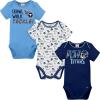 imageGerber NFL Unisex Baby Nfl Team 3 Pack Short Sleeve Onesie BodysuitTeam Color