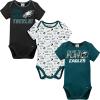 imageGerber NFL Unisex Baby Nfl Team 3 Pack Short Sleeve Onesie BodysuitTeam Color