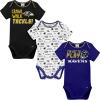 imageGerber NFL Unisex Baby Nfl Team 3 Pack Short Sleeve Onesie BodysuitTeam Color